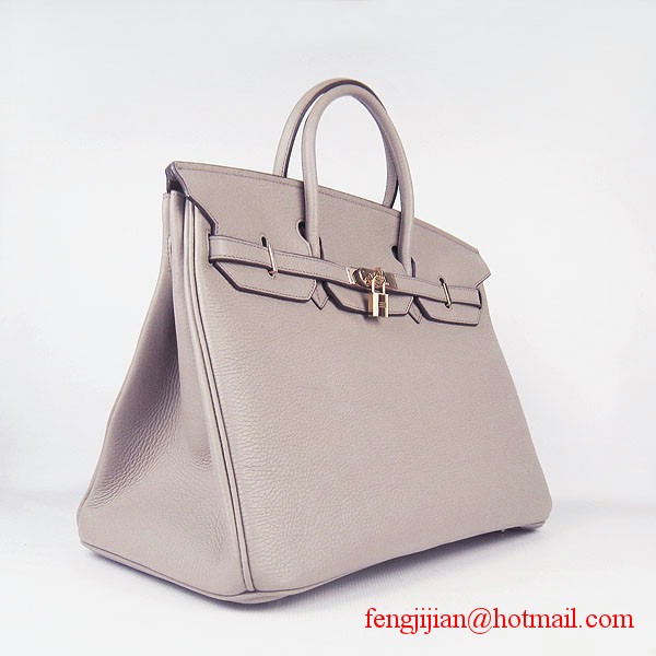 Hermes Birkin 40cm Togo Bag Grey 6099